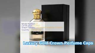 قبعات عطور التاج الذهبي الفاخرة لعلامة تجارية فاخرة للعطور